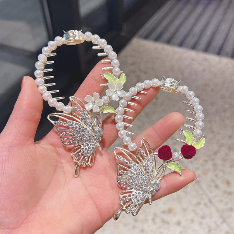 Ancient Style Butterfly Head Flower Hairpin