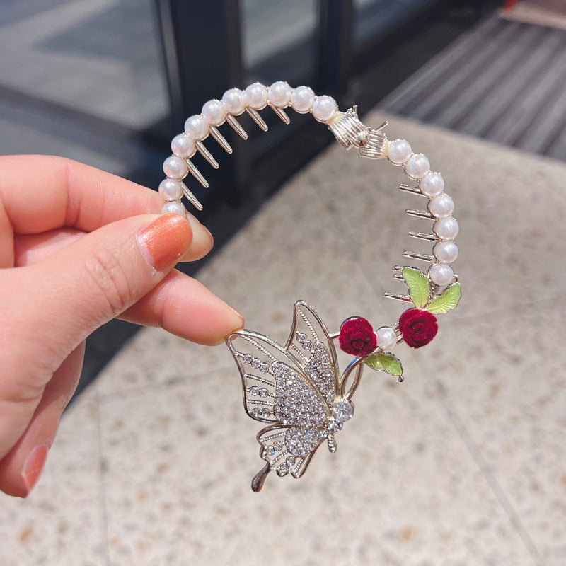 Ancient Style Butterfly Head Flower Hairpin