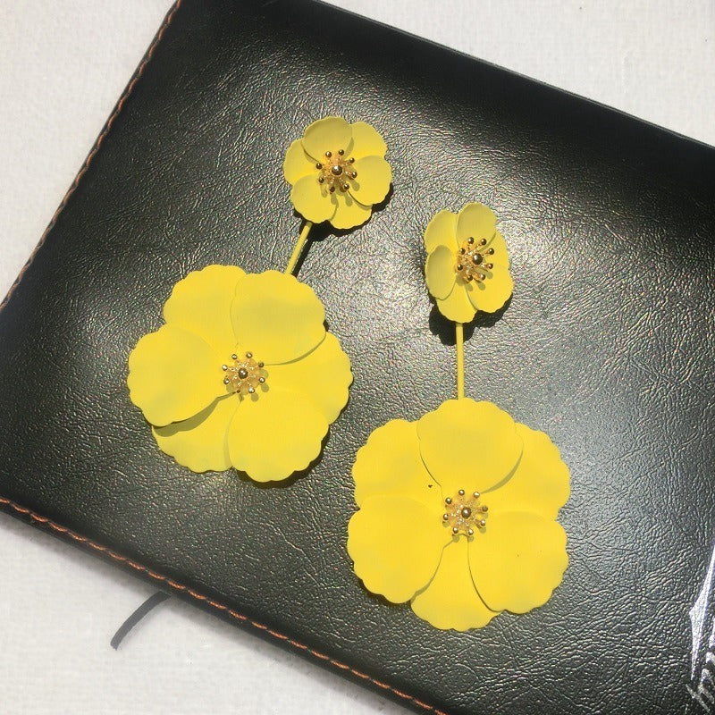 Top Quality Multi-layer Detachable Flowers Drop Earrings - Zi Collection Hub