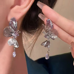 ER488 - 3D Half-Butterfly Earrings