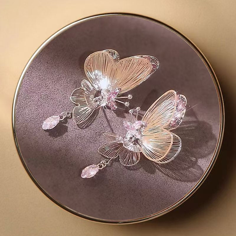 ER488 - 3D Half-Butterfly Earrings
