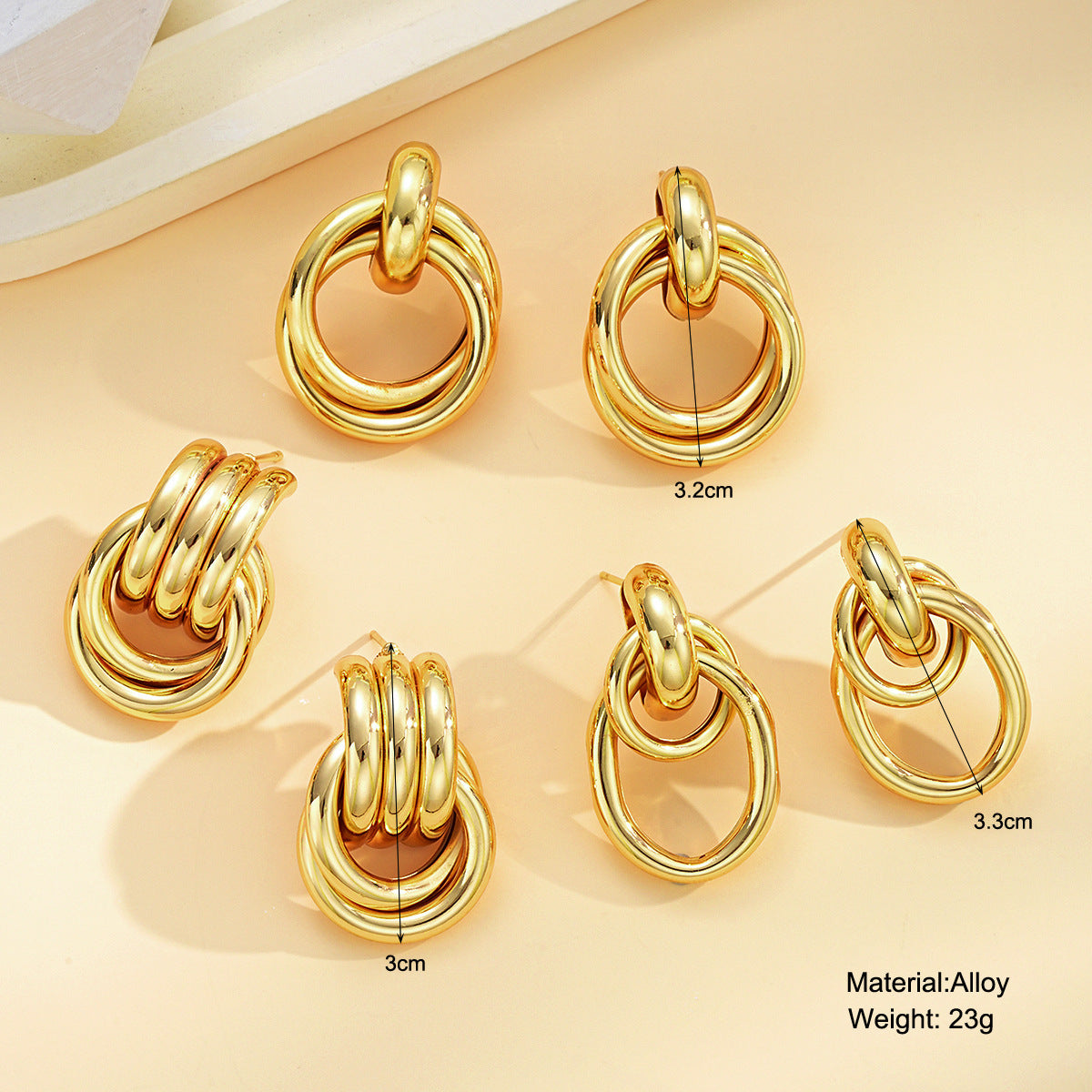3 Pairs of Chic & Statement Earrings