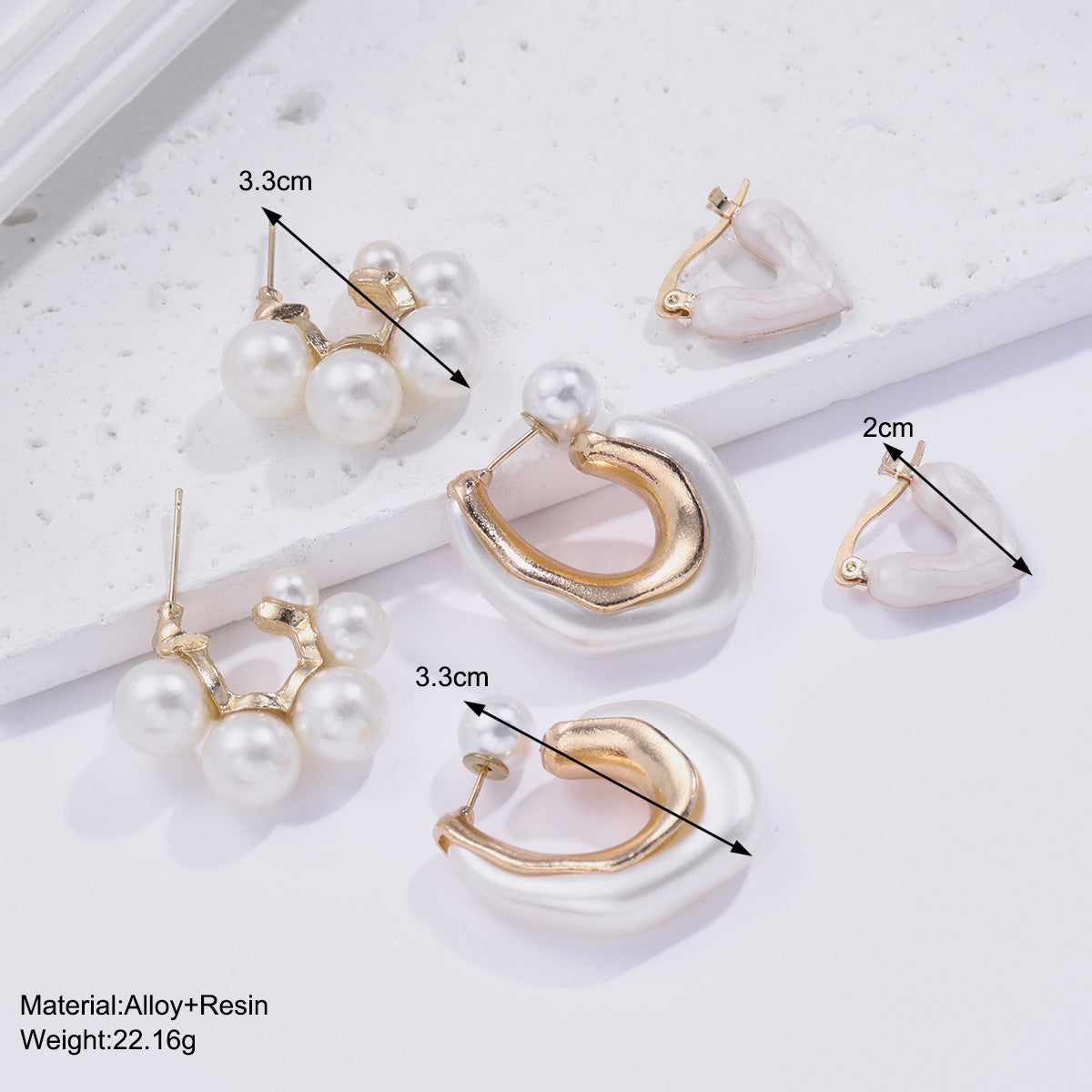 3 Pairs of Elegant & Timeless Earrings