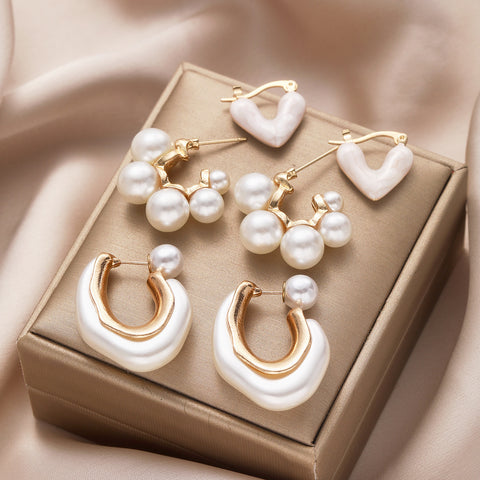 3 Pairs of Elegant & Timeless Earrings