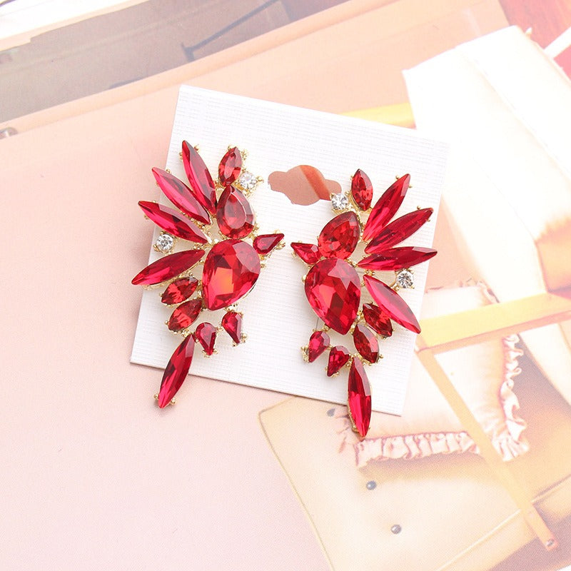 New Irregular Crystal Stud Earrings - Zi Collection Hub