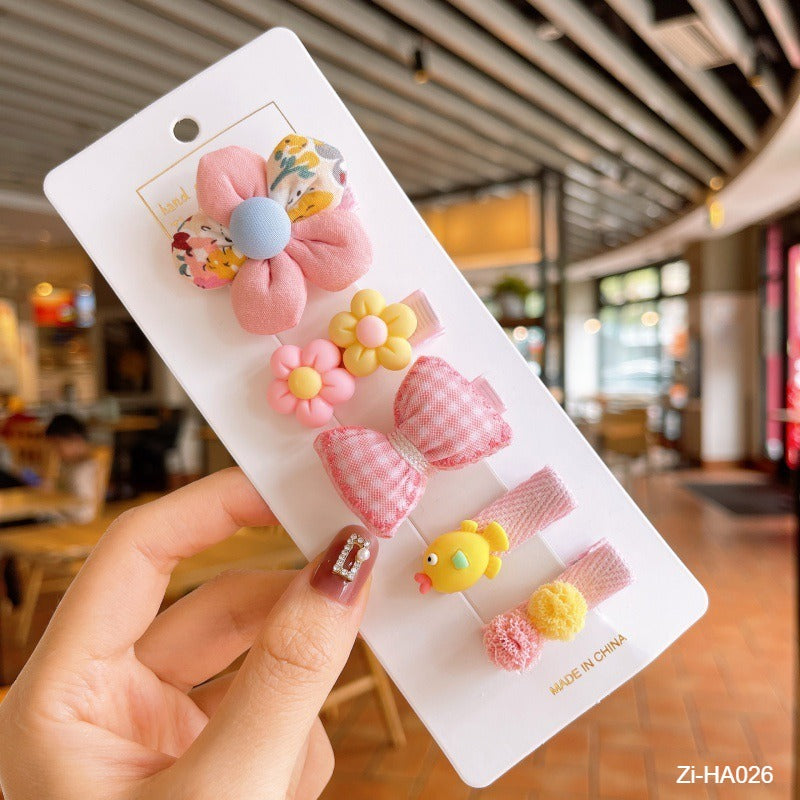 5pcs Girl Kid Cartoon Flower Animal Baby Hairpin Hairclip - Zi Collection Hub