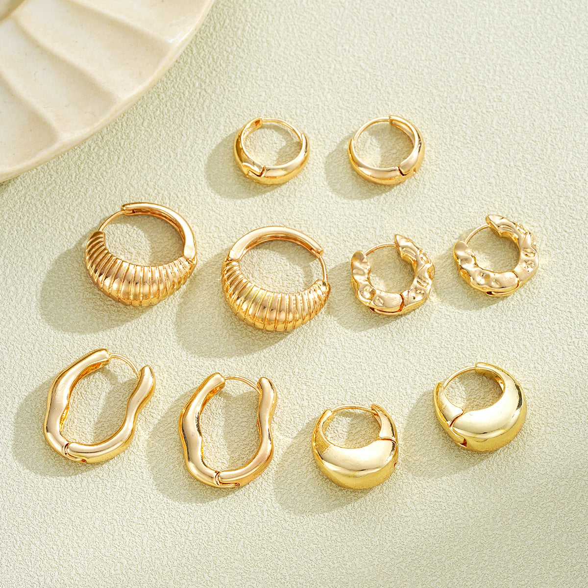 5 Pairs of Bold & Stylish Hoops