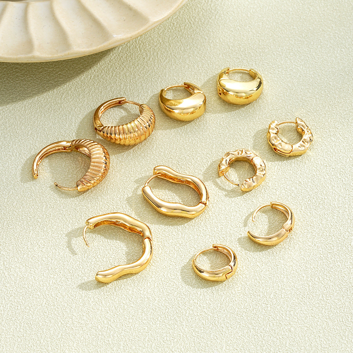 5 Pairs of Bold & Stylish Hoops