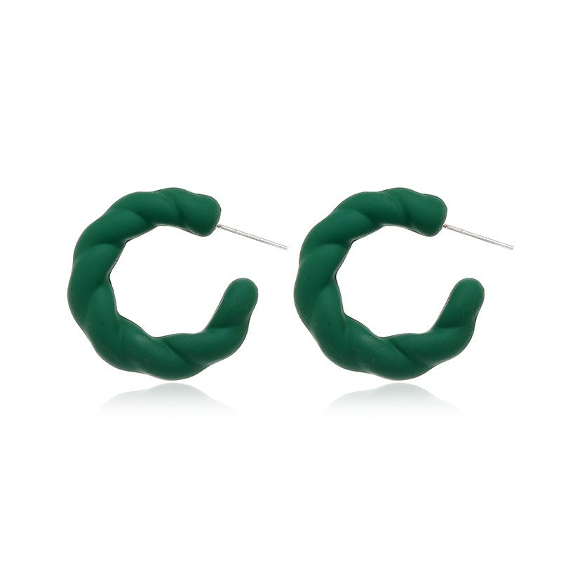 Candy Color C Line Earrings