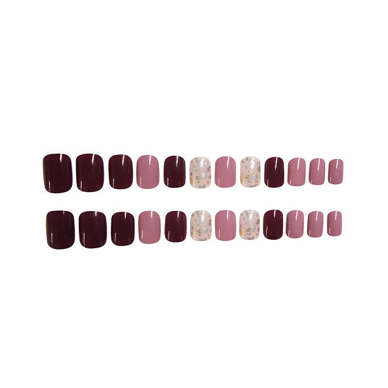 Fresh pure color nail art Fake Nails - 24Pcs