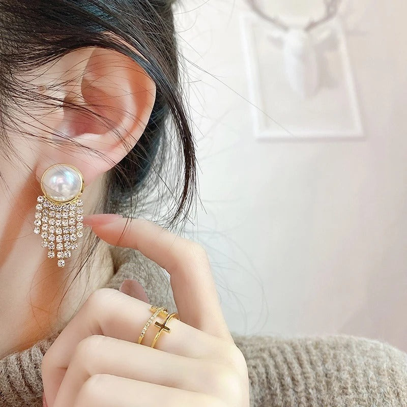 Statement Imitation Pearl Earring - Zi Collection Hub
