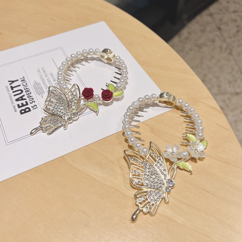 Ancient Style Butterfly Head Flower Hairpin