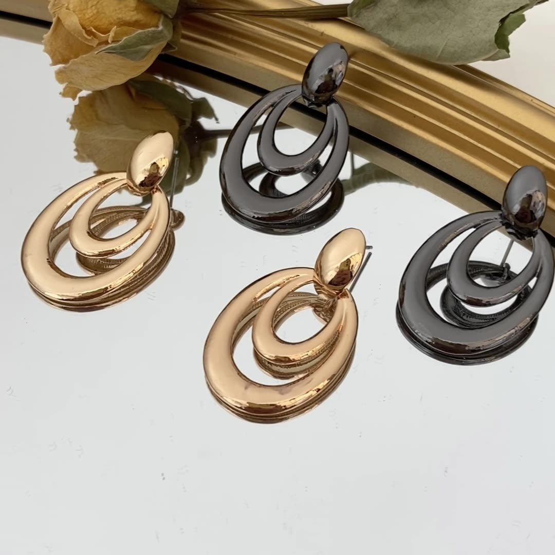 Hollow Round Earrings