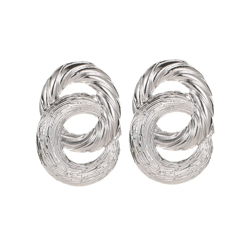 ZA Circle Twist Earrings - Zi Collection Hub