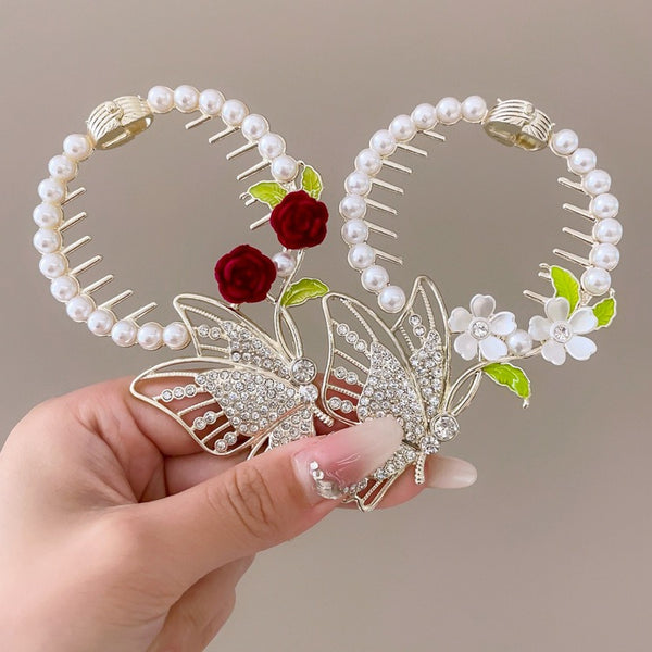 Ancient Style Butterfly Head Flower Hairpin