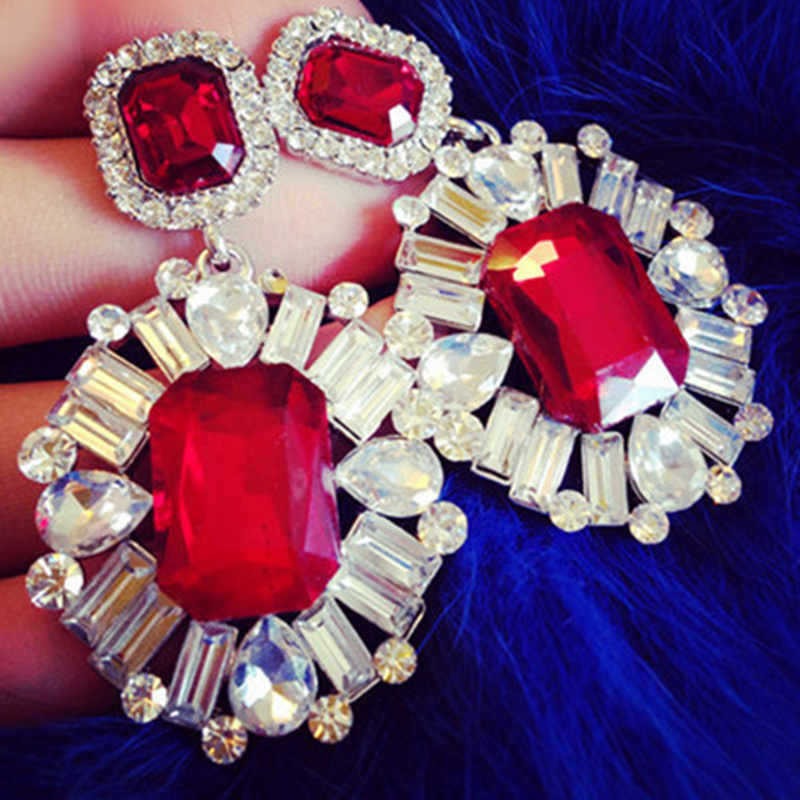 Trendy Super Flash Crystal Earrings - Zi Collection Hub