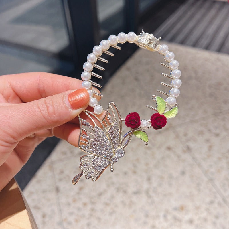 Ancient Style Butterfly Head Flower Hairpin