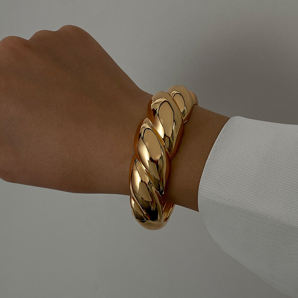 BRAL84 -  Heavy Metal Twisted Bracelet
