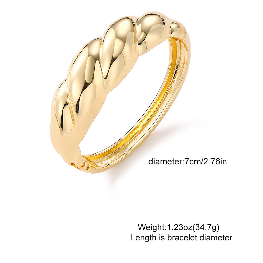 BRAL84 -  Heavy Metal Twisted Bracelet