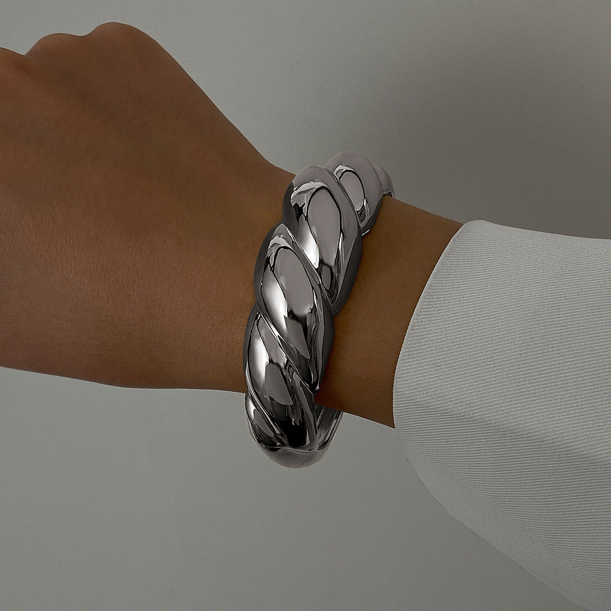 BRAL84 -  Heavy Metal Twisted Bracelet