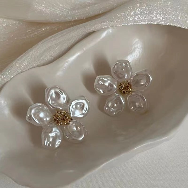 ER480 - Baroque Floral and Pearl Earrings