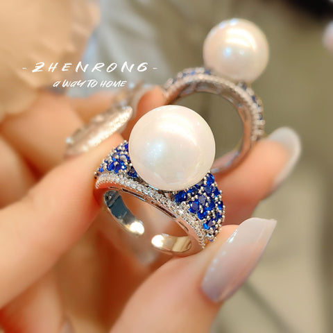 Baroque Freshwater Pearl Ring - Adjustable