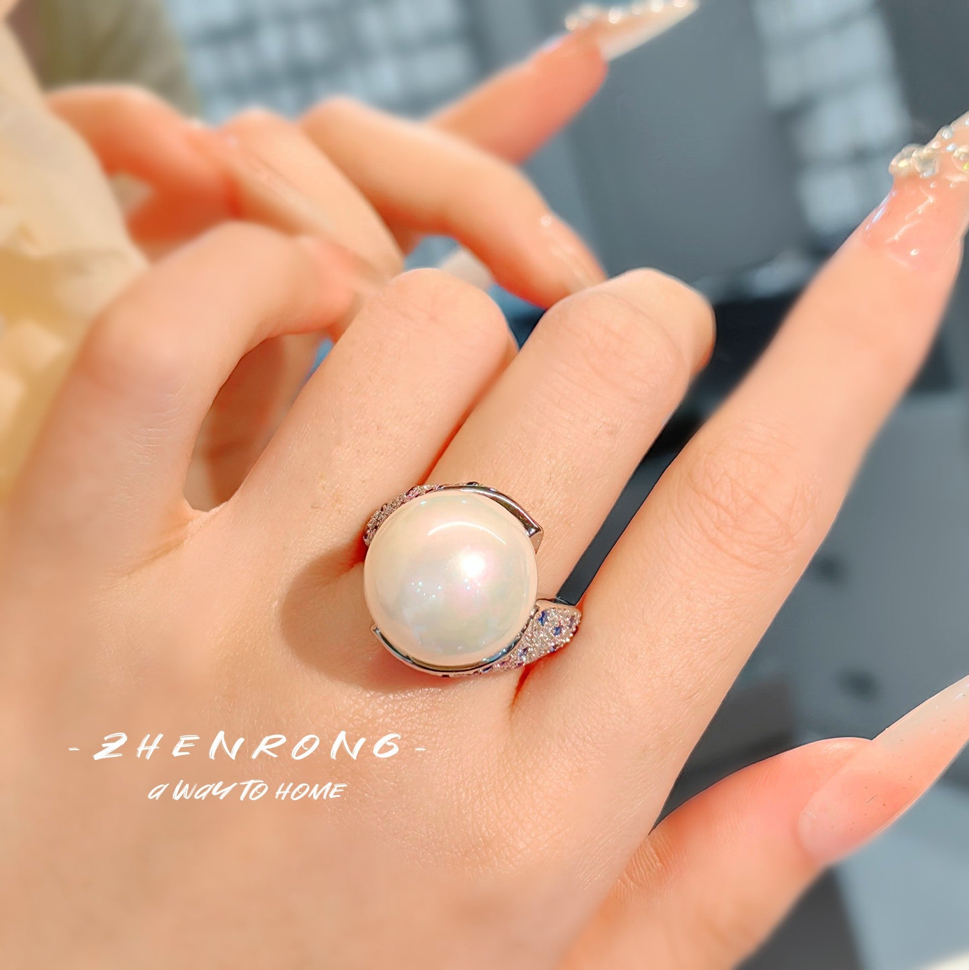 Baroque Shijia Pearl Ring - Adjustable