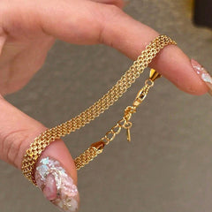 SBRAL04 - Braided Chain Stainless Steel Bracelet