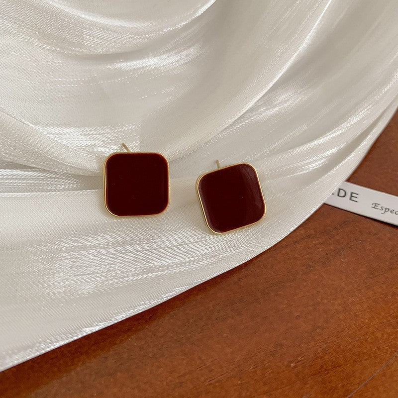 Burgundy Earrings
