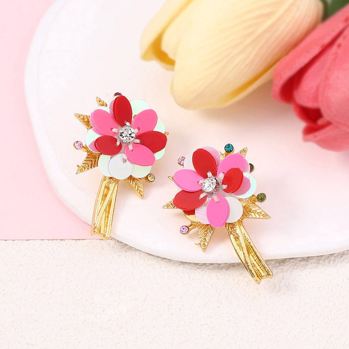 Candy Bloom Statement Earrings