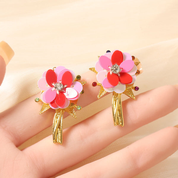 🌸 Candy Bloom Statement Earrings 🌟