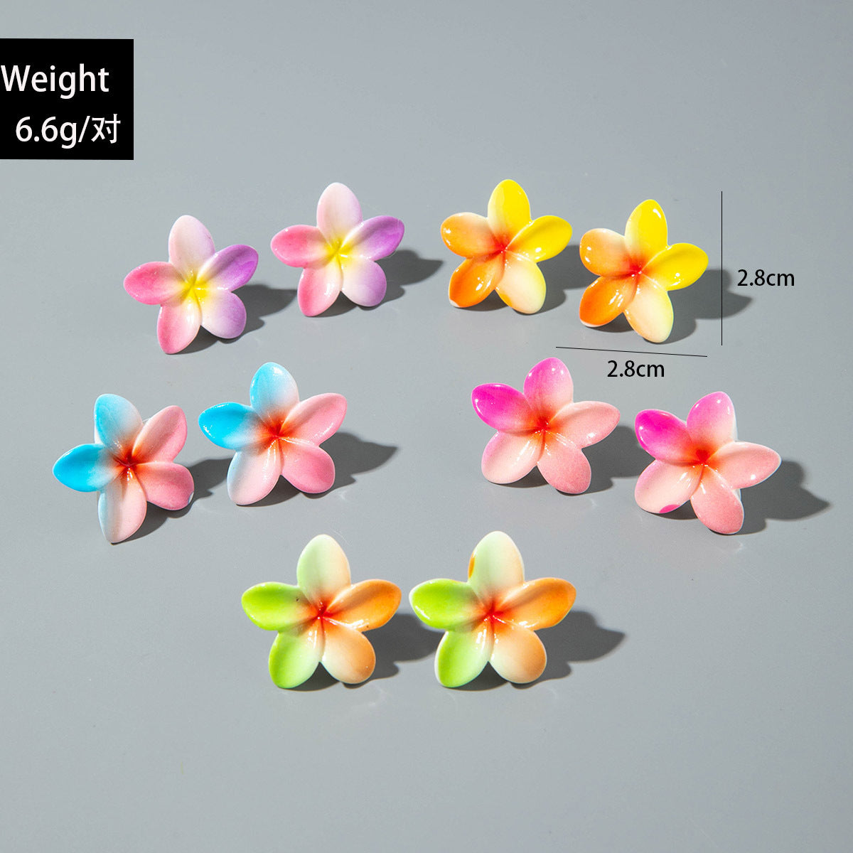 Daisy Resin Flower Earrings