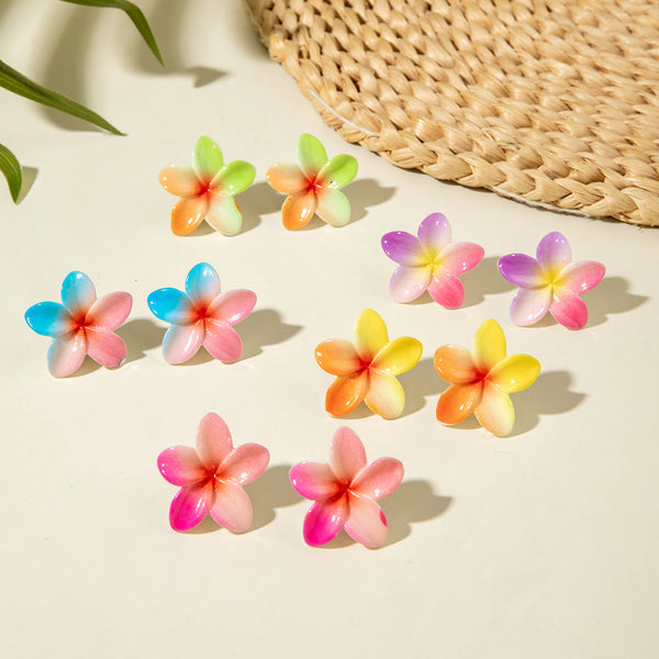 Daisy Resin Flower Earrings