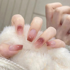 Dream Blush Gradient Fake Nails - 24Pcs