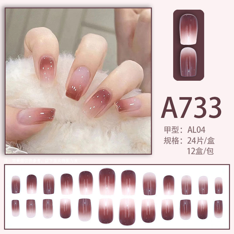 Dream Blush Gradient Fake Nails - 24Pcs