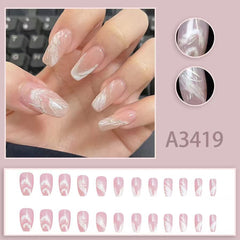 Dreamy White Smudged Line - 24Pcs