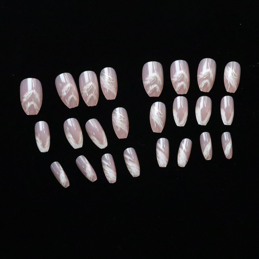 Dreamy White Smudged Line - 24Pcs