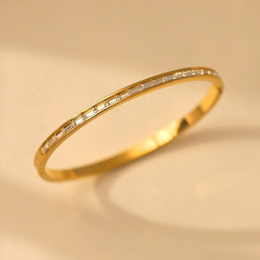 Dual Tone Crystal Bangle Set | Zi Collection Hub