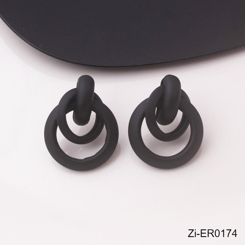 Colors Exaggerated Twisted Dangle Earrings - Zi Collection Hub