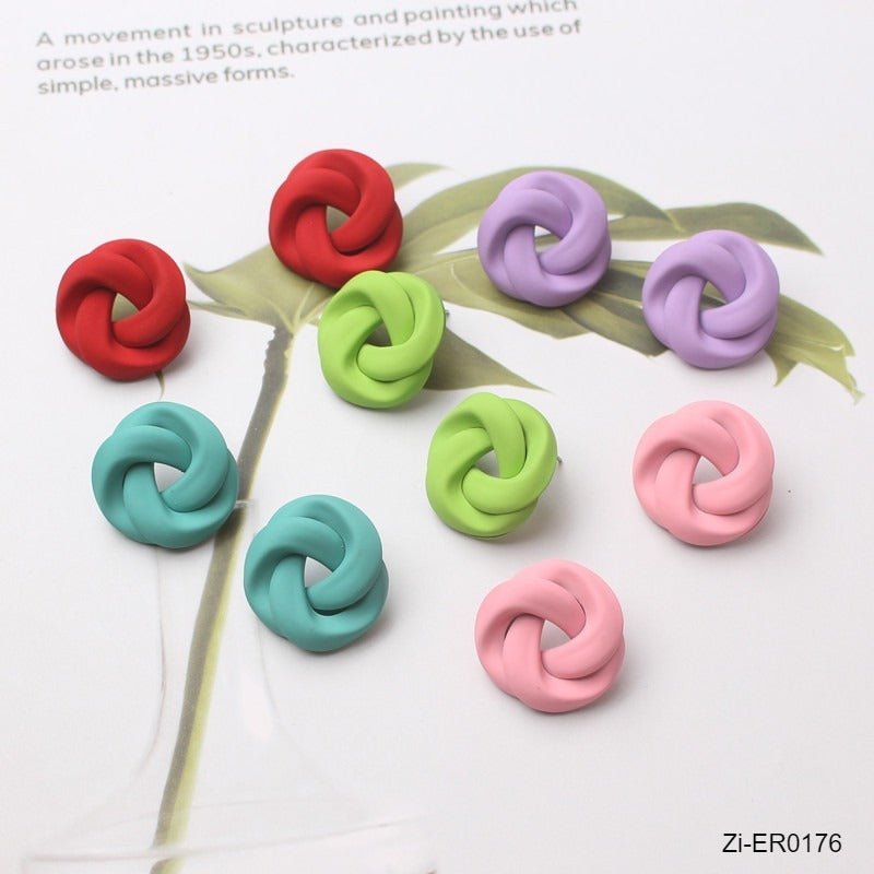 Multiple Candy Colorful Spray Charm Stud Earrings - Zi Collection Hub