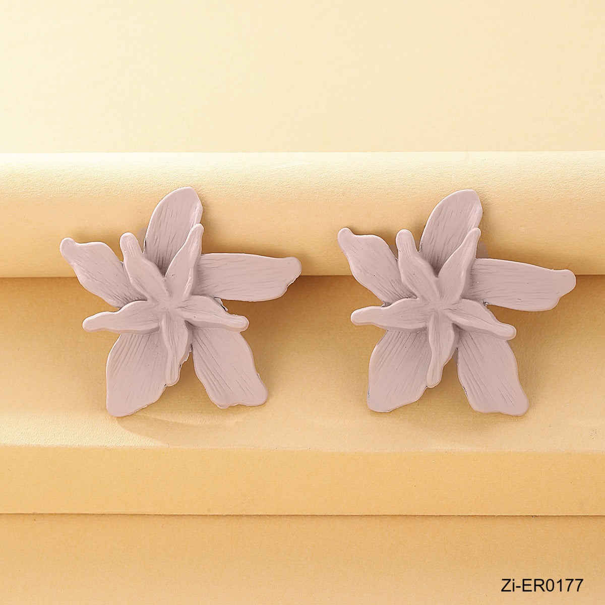 Multicolor Metal Multi-Layer Flower Stud Earrings - Zi Collection Hub