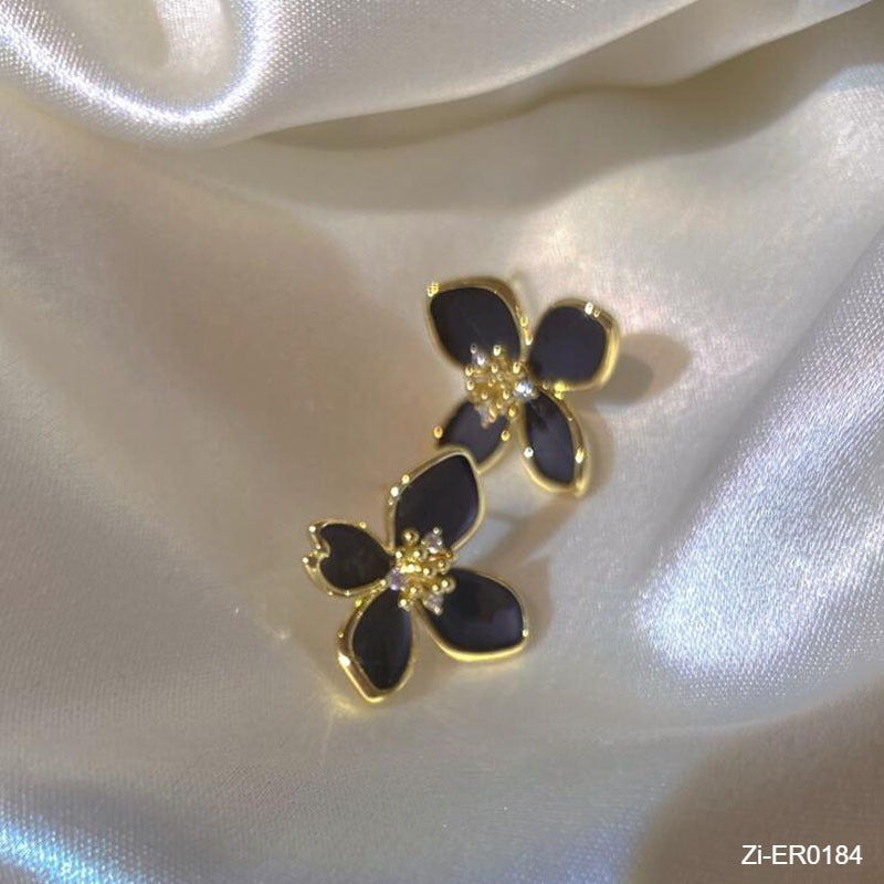 Flower Earrings Small Fragrance Earrings - Zi Collection Hub