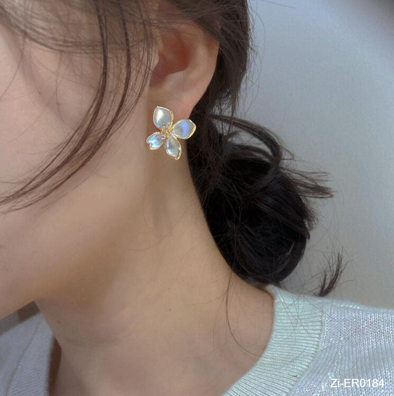 Flower Earrings Small Fragrance Earrings - Zi Collection Hub