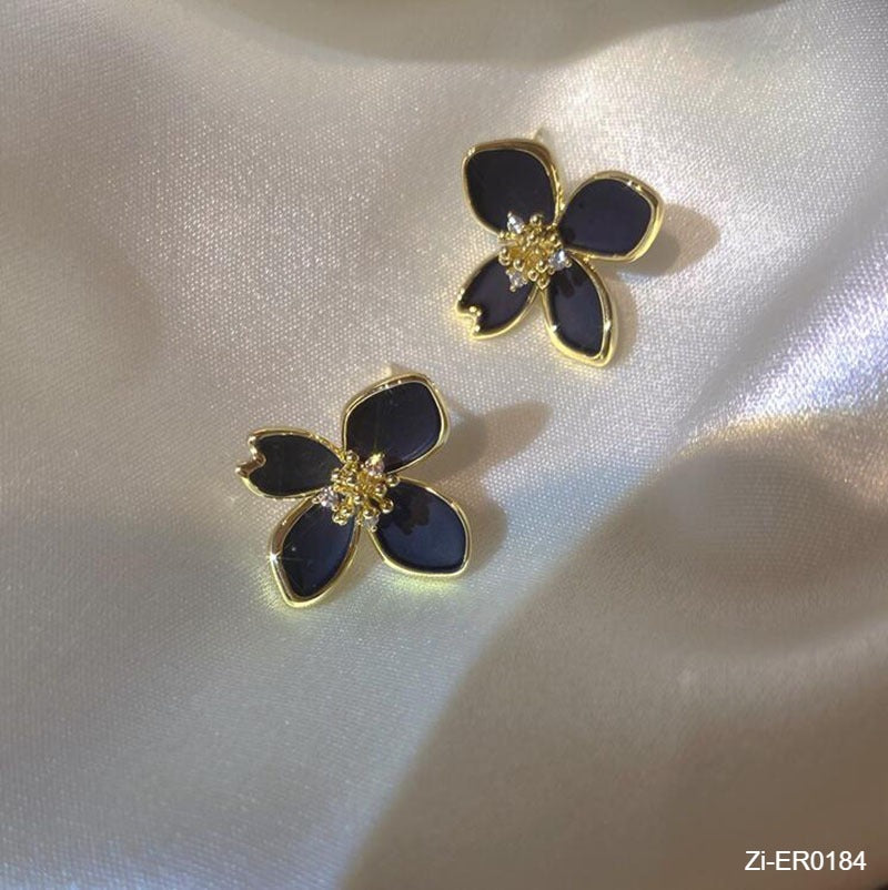 Flower Earrings Small Fragrance Earrings - Zi Collection Hub