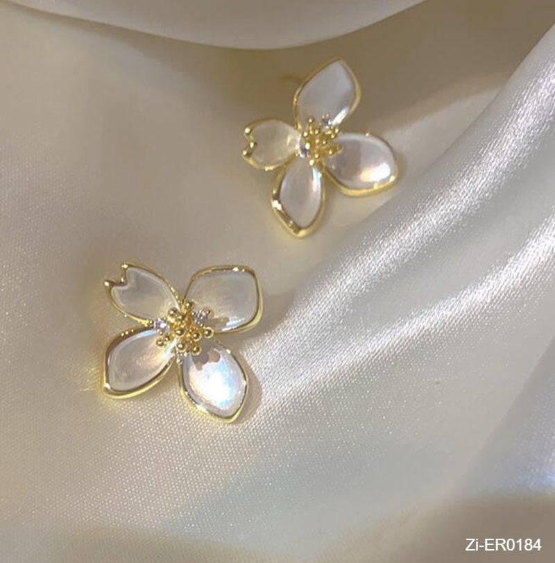 Flower Earrings Small Fragrance Earrings - Zi Collection Hub
