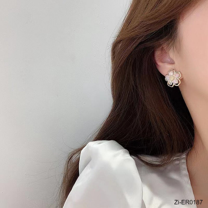 Flower Simple Niche Design Sense Earrings - Zi Collection Hub