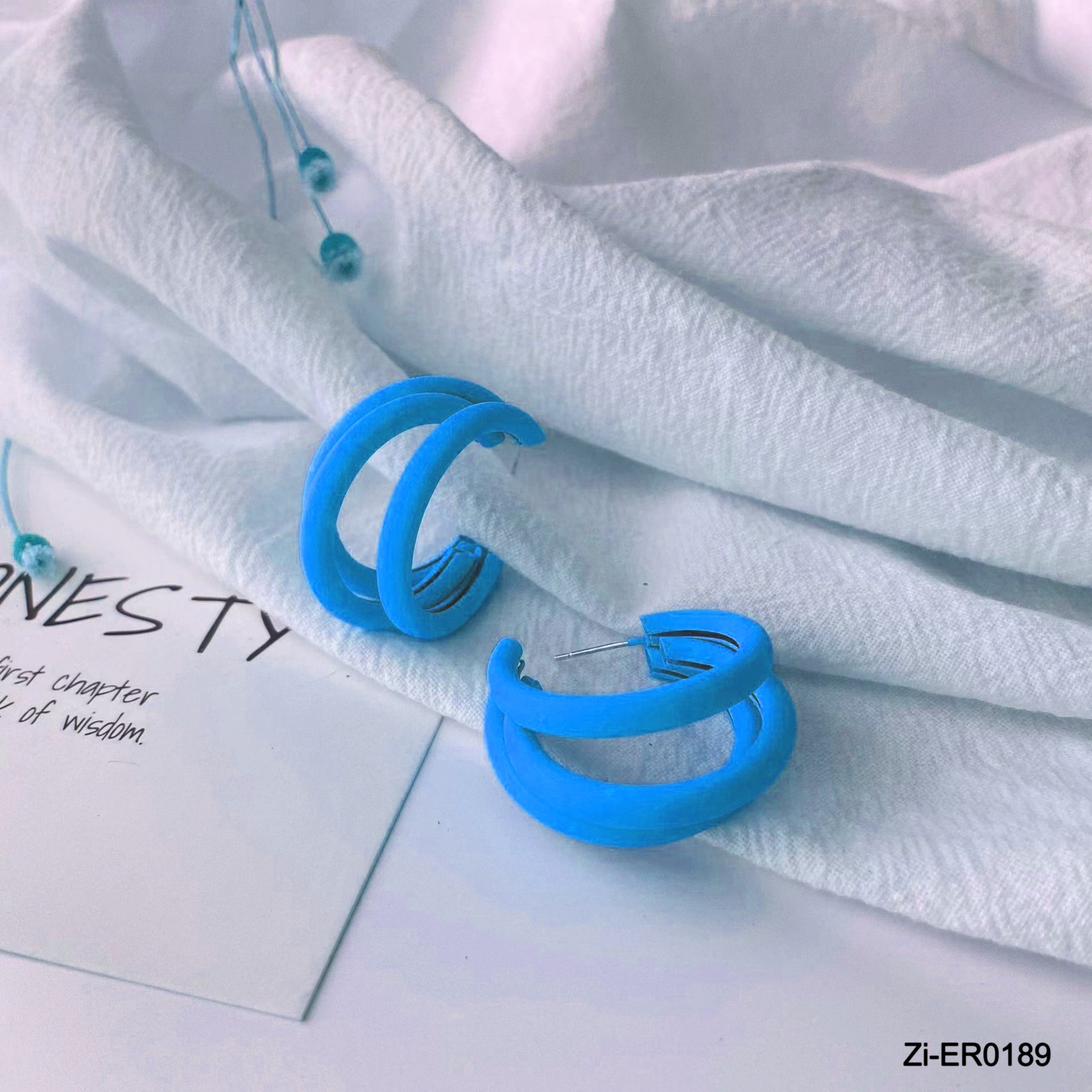 Multi Color Metal C-shape Hollow Unusual Earrings - Zi Collection Hub