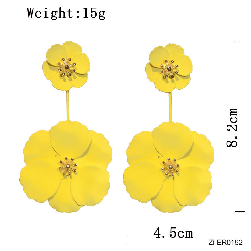 Top Quality Multi-layer Detachable Flowers Drop Earrings - Zi Collection Hub