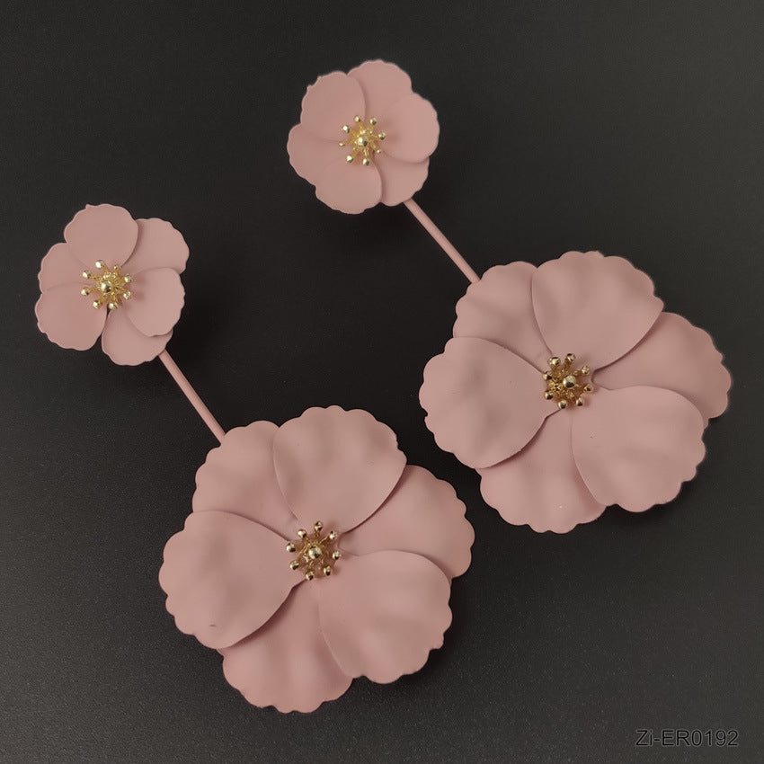 Top Quality Multi-layer Detachable Flowers Drop Earrings - Zi Collection Hub