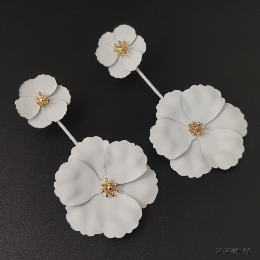 Top Quality Multi-layer Detachable Flowers Drop Earrings - Zi Collection Hub